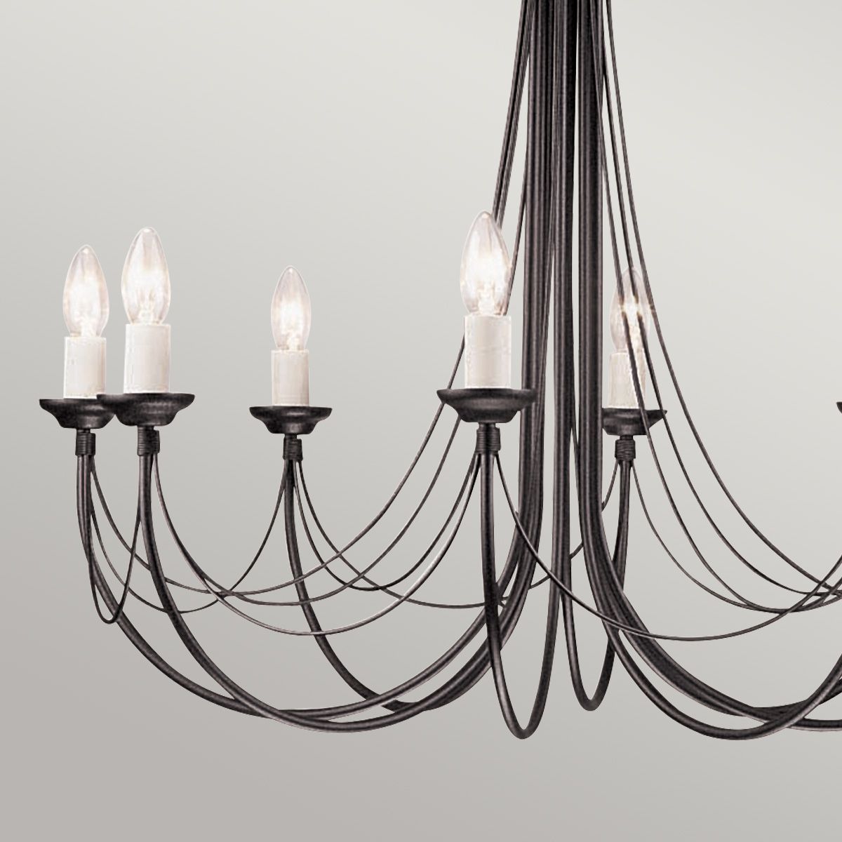 Carisbrooke Light Chandelier in Black