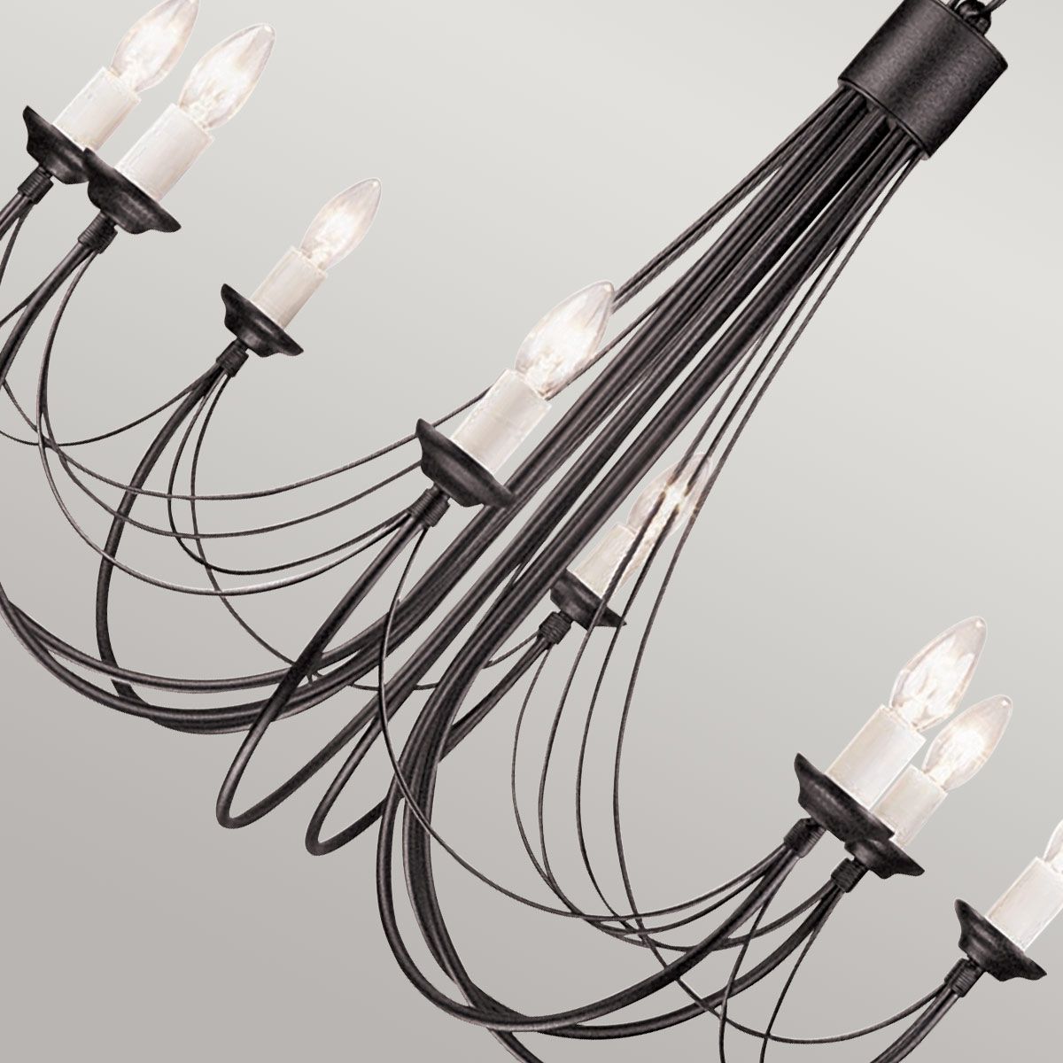 Carisbrooke Light Chandelier in Black