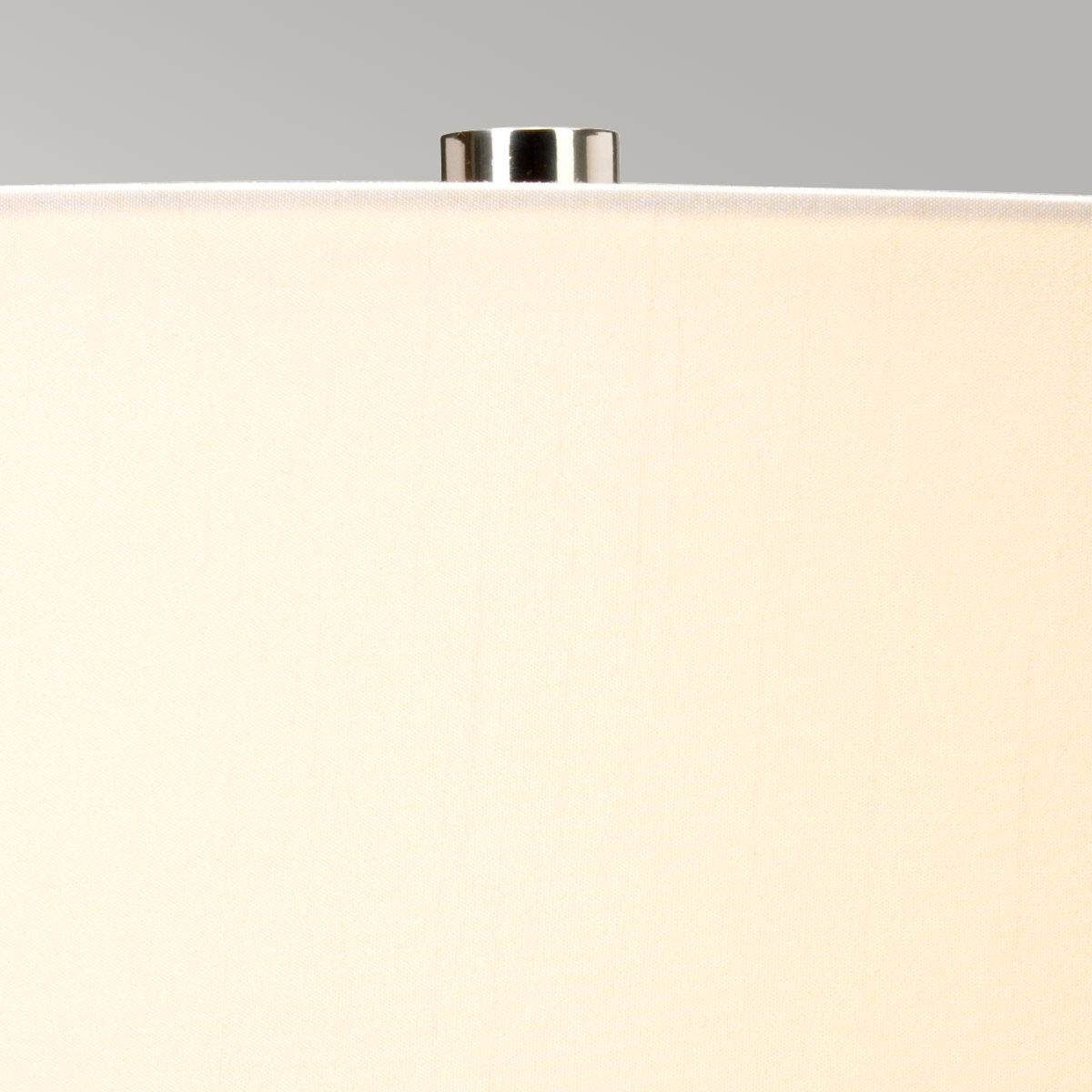 Chalk Farm Table Lamp in Light Grey and Chalk White with Ivory Shade