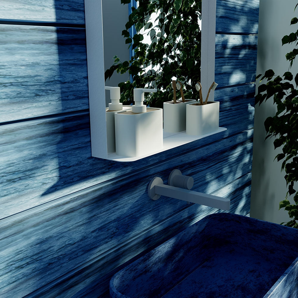City With Shelf Rectangular Mirrors - 50x75cm