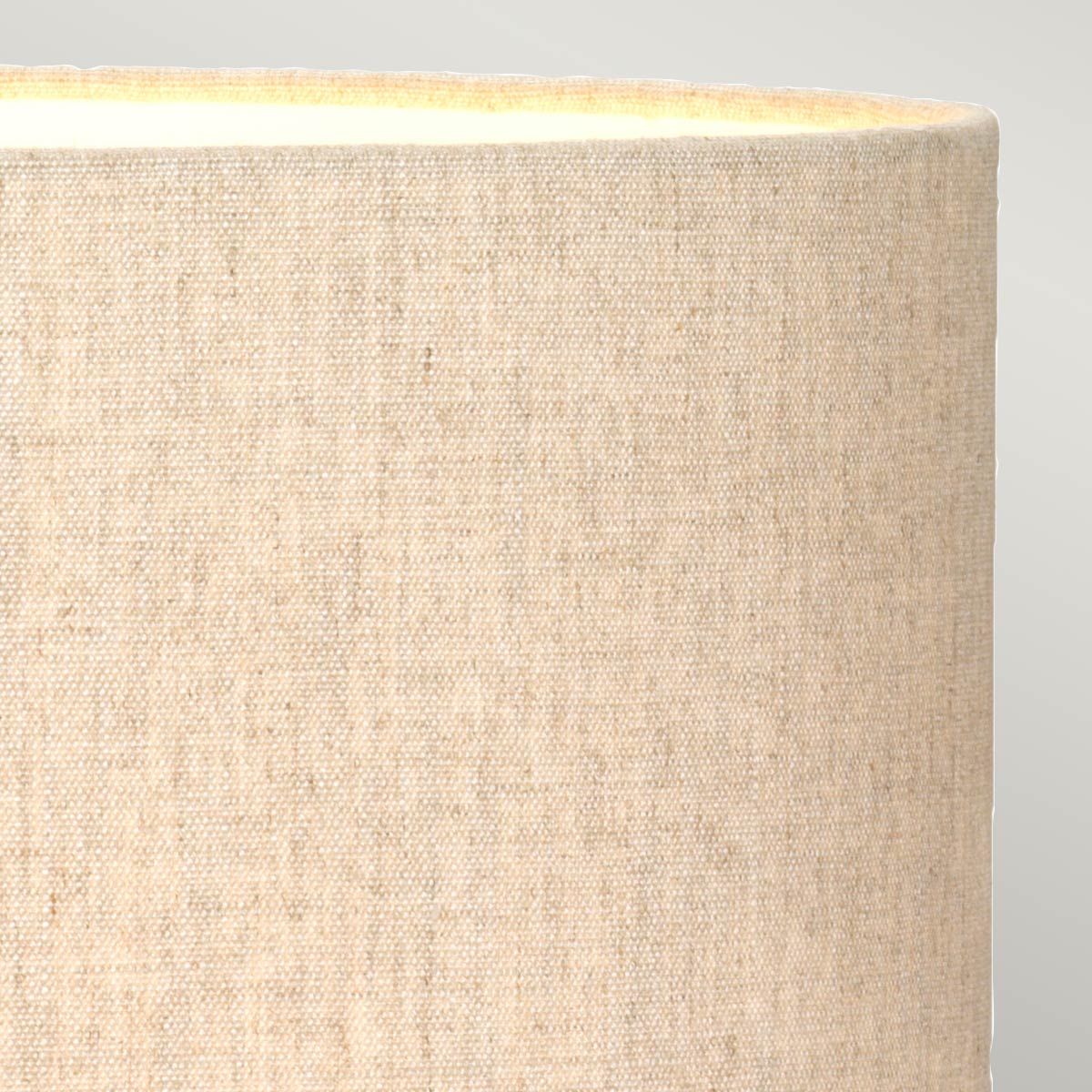 Amelia Light Table Lamp in Oval Shade Bronze Patina with Natural Shade