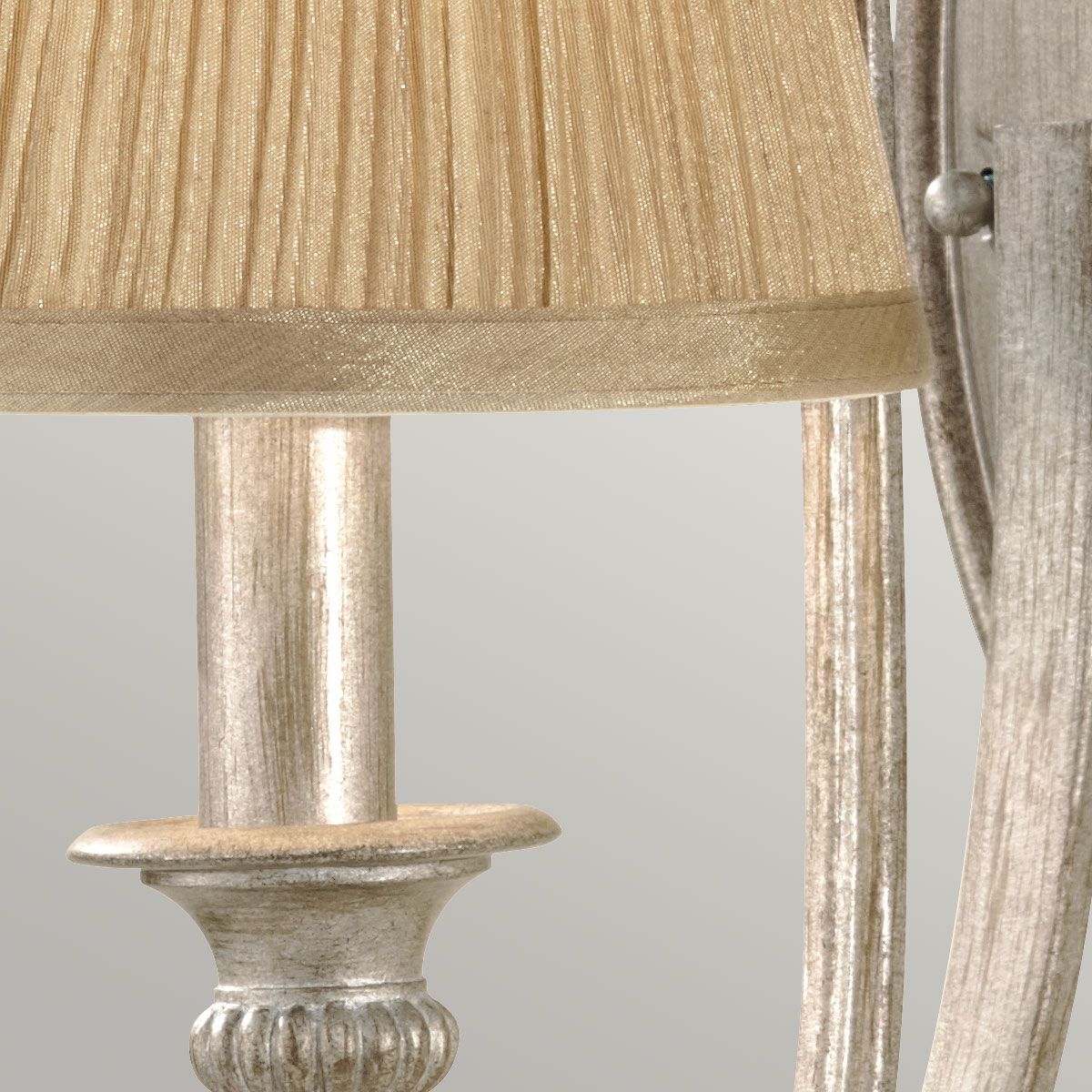 Abbey Light Wall Light In Silver Sand