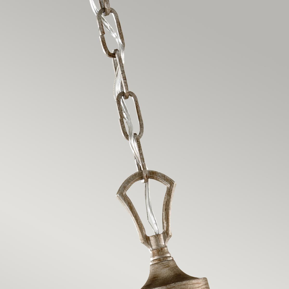 Abbey Light Chandelier in Silver Sand