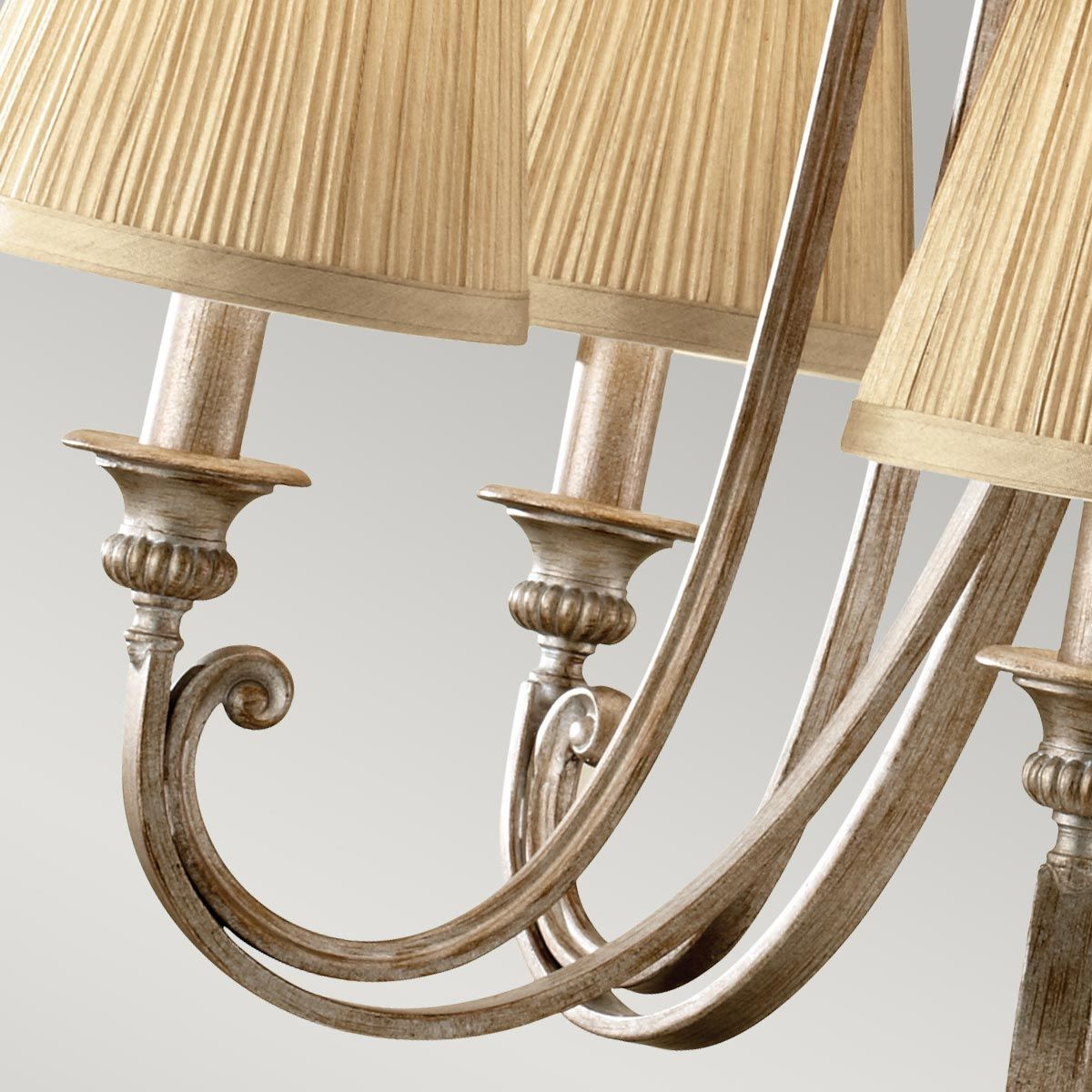 Abbey Light Chandelier in Silver Sand