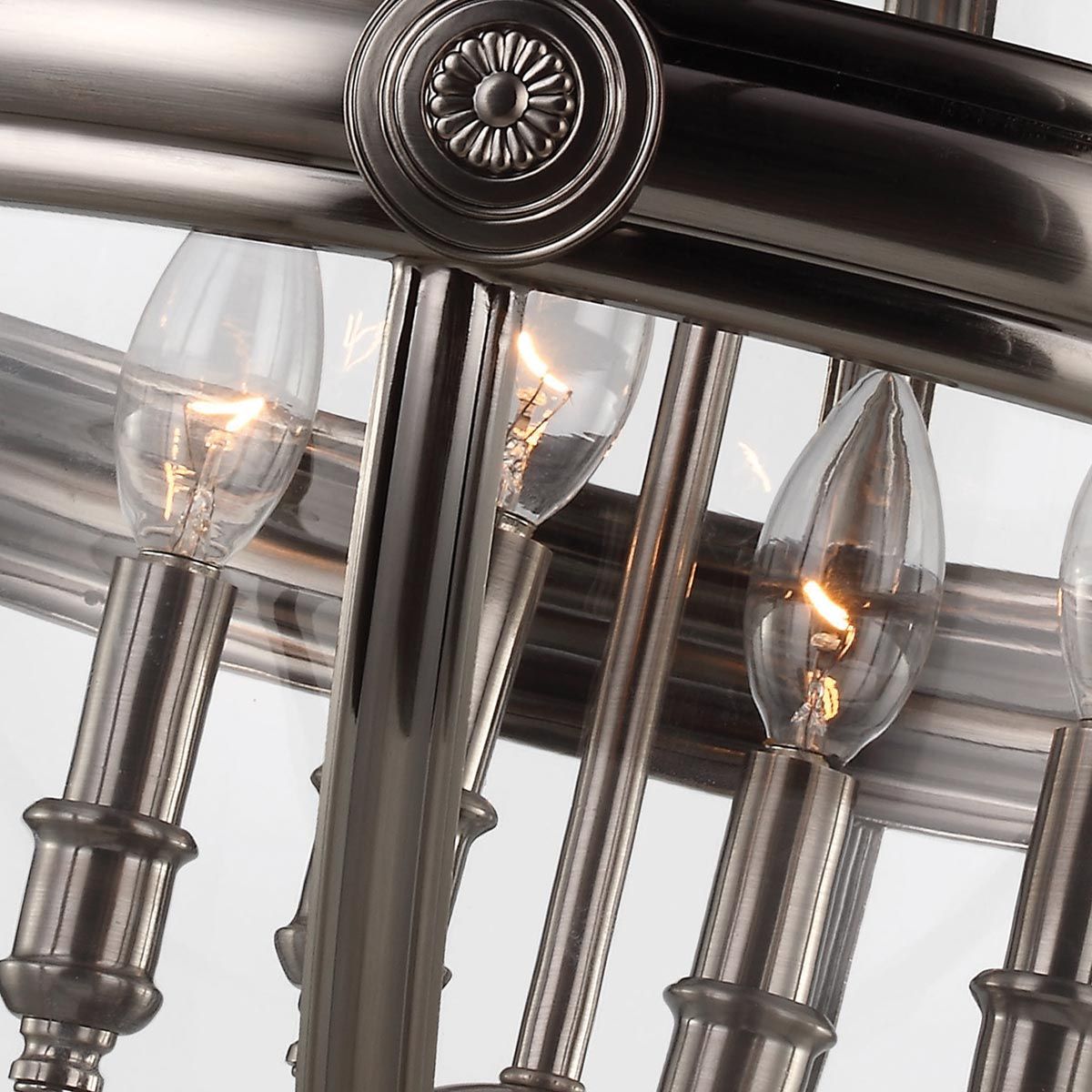 Adams Light Pendant Chandelier In Antique Nickel