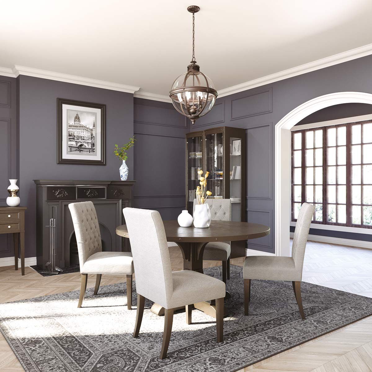 Adams Light Pendant Chandelier In Antique Nickel