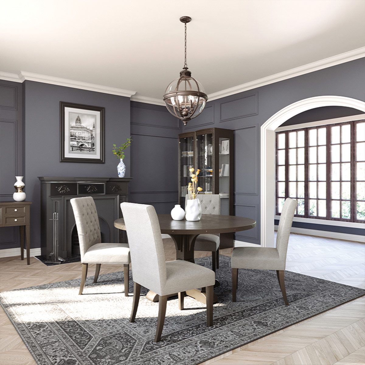 Adams Light Pendant Chandelier In Antique Nickel