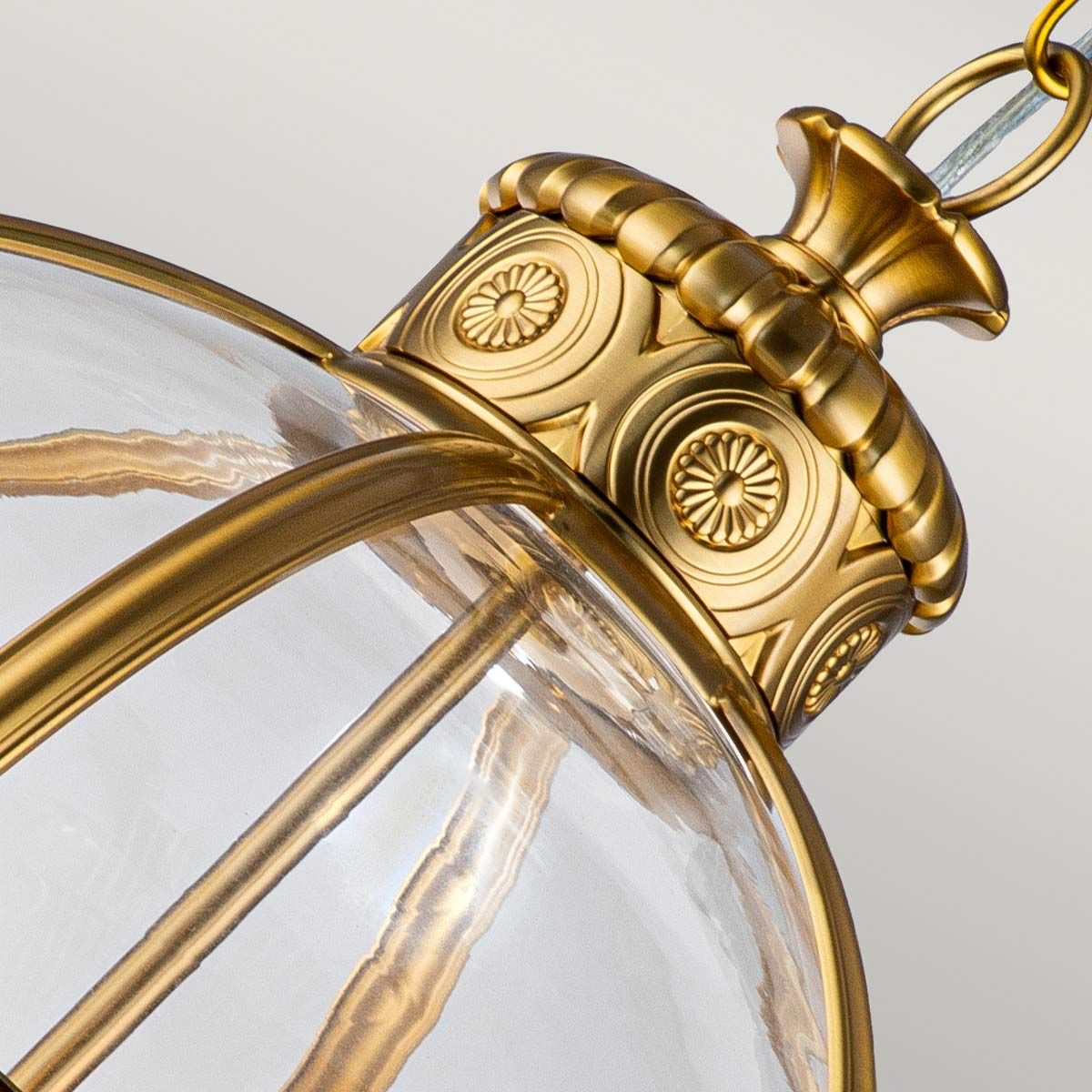 Adams Light Pendant Chandelier In Burnished Brass