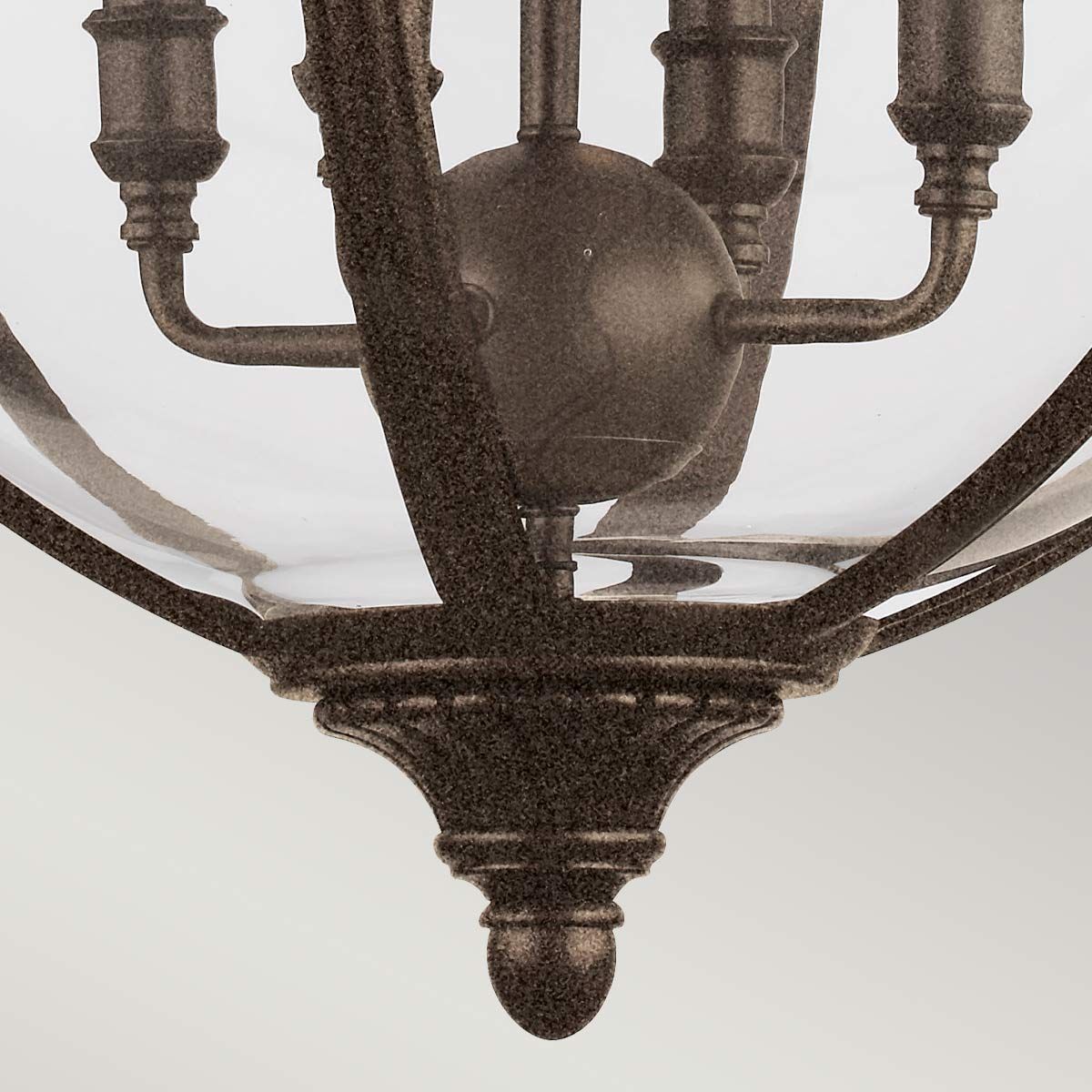 Adams Light Pendant Chandelier in British Bronze