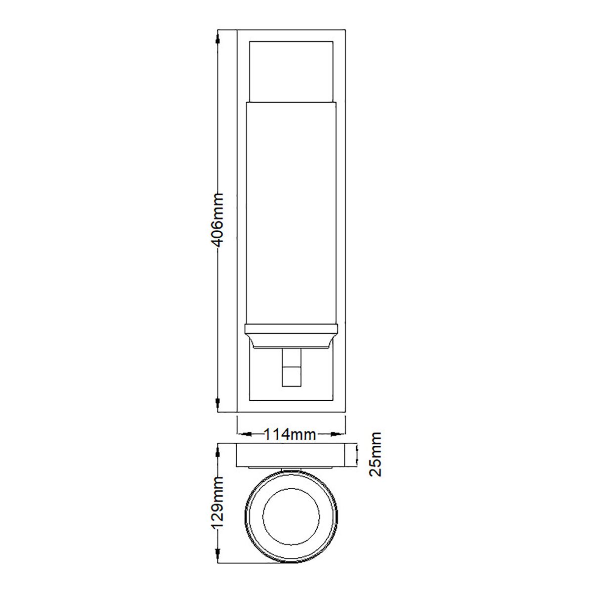 Amalia Light Large Wall Light in Polished Chrome