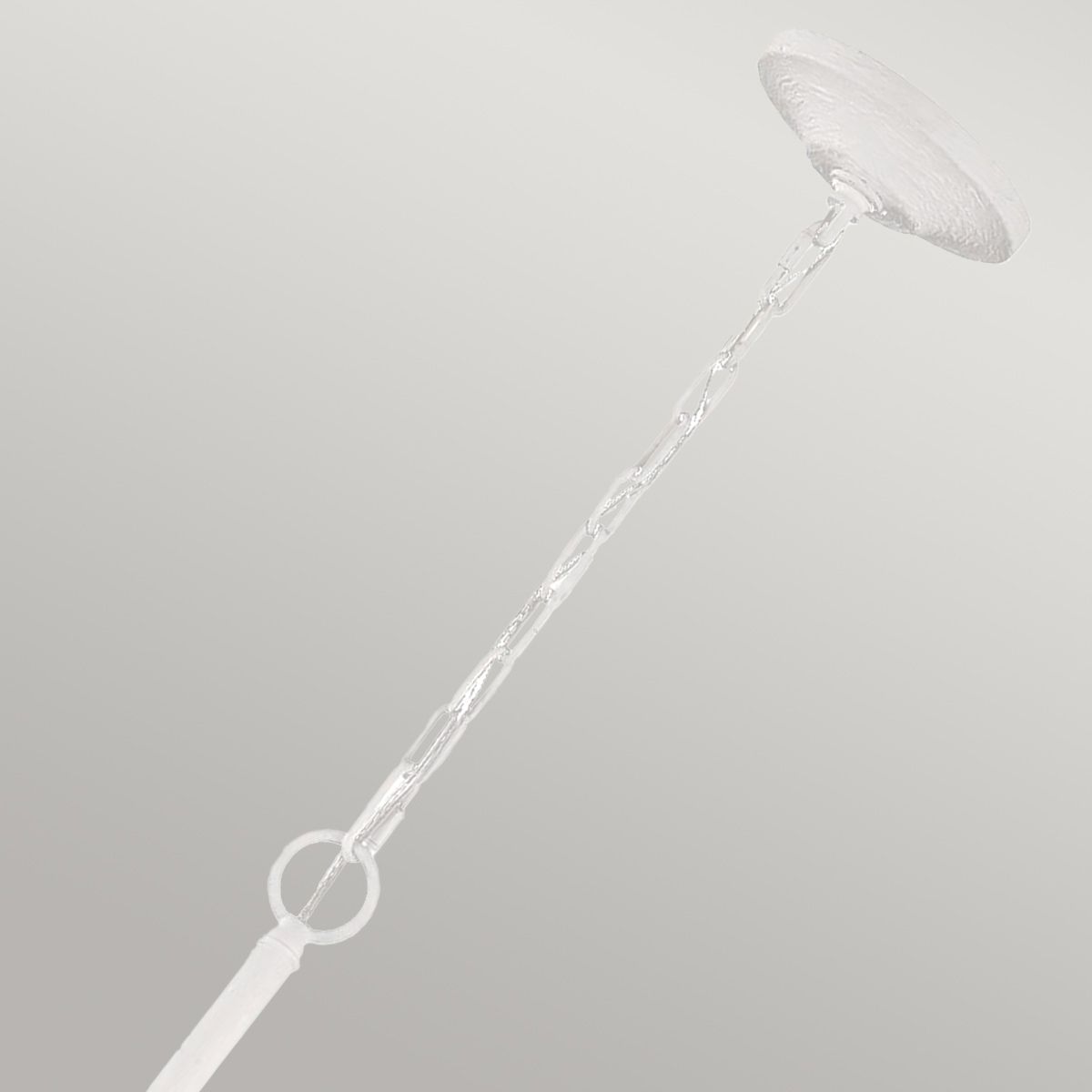 Annie In Light Chandelier In Textured Plaster White