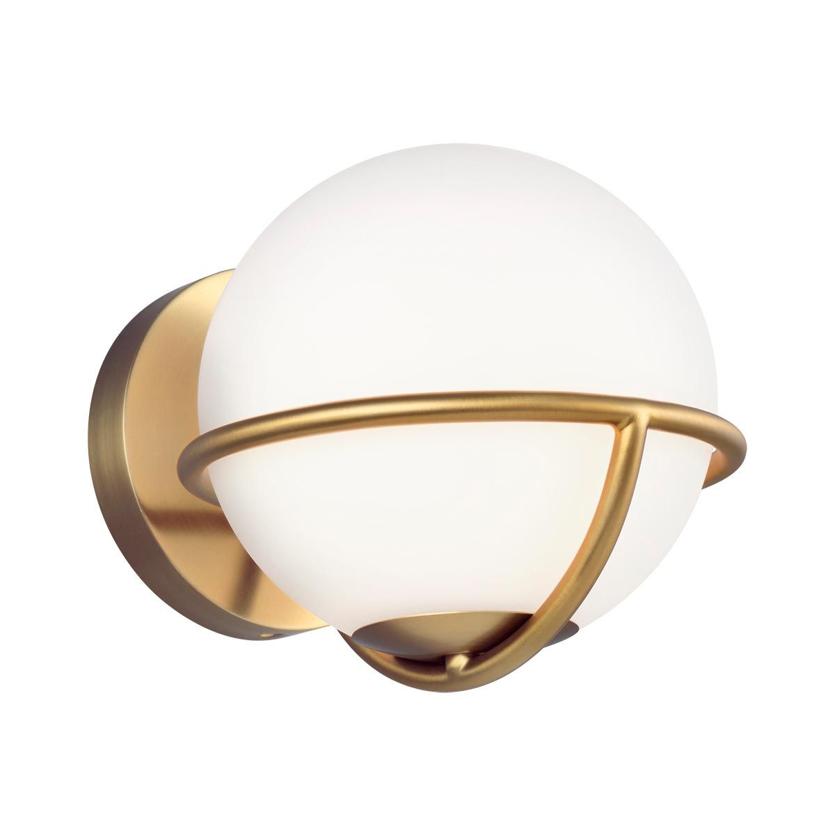 Apollo Light Wall Light in Burnished Brass