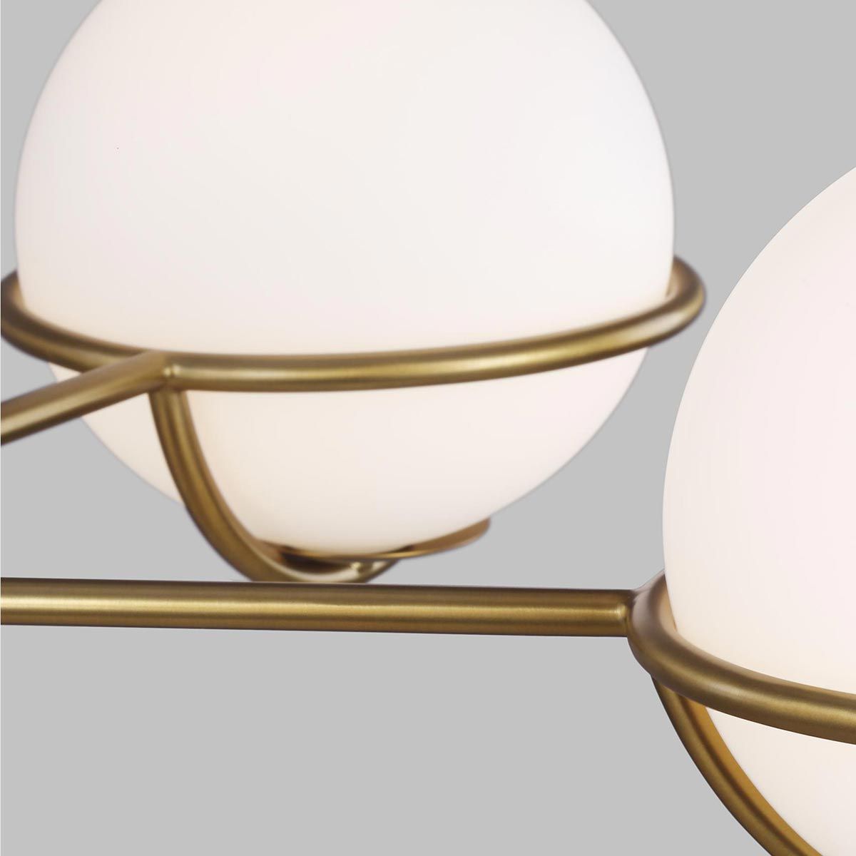 Apollo Light Chandelier in Burnished Brass