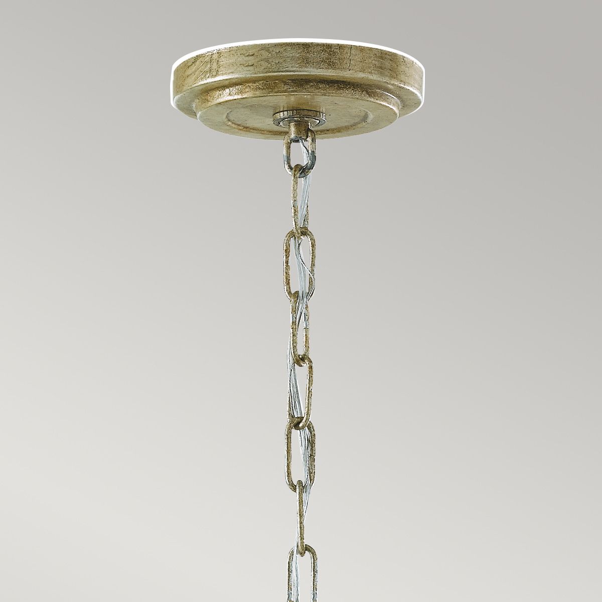 Argento Light Pendant Light in Oxidized Silver Leaf