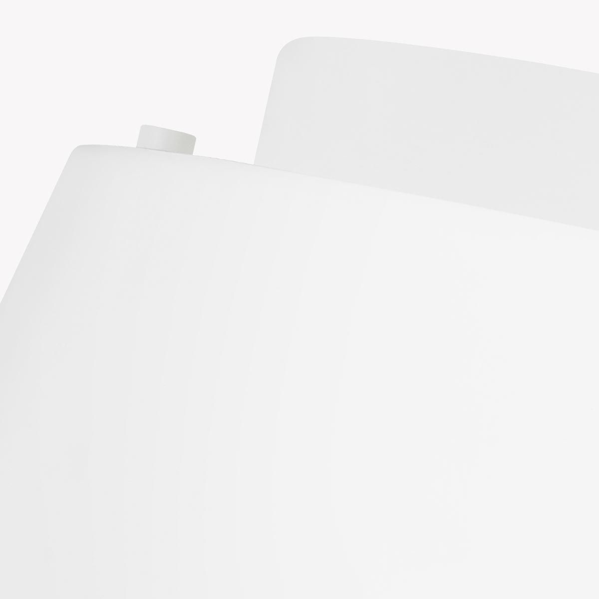 Asher Light Flush Light in Matte White & Gold