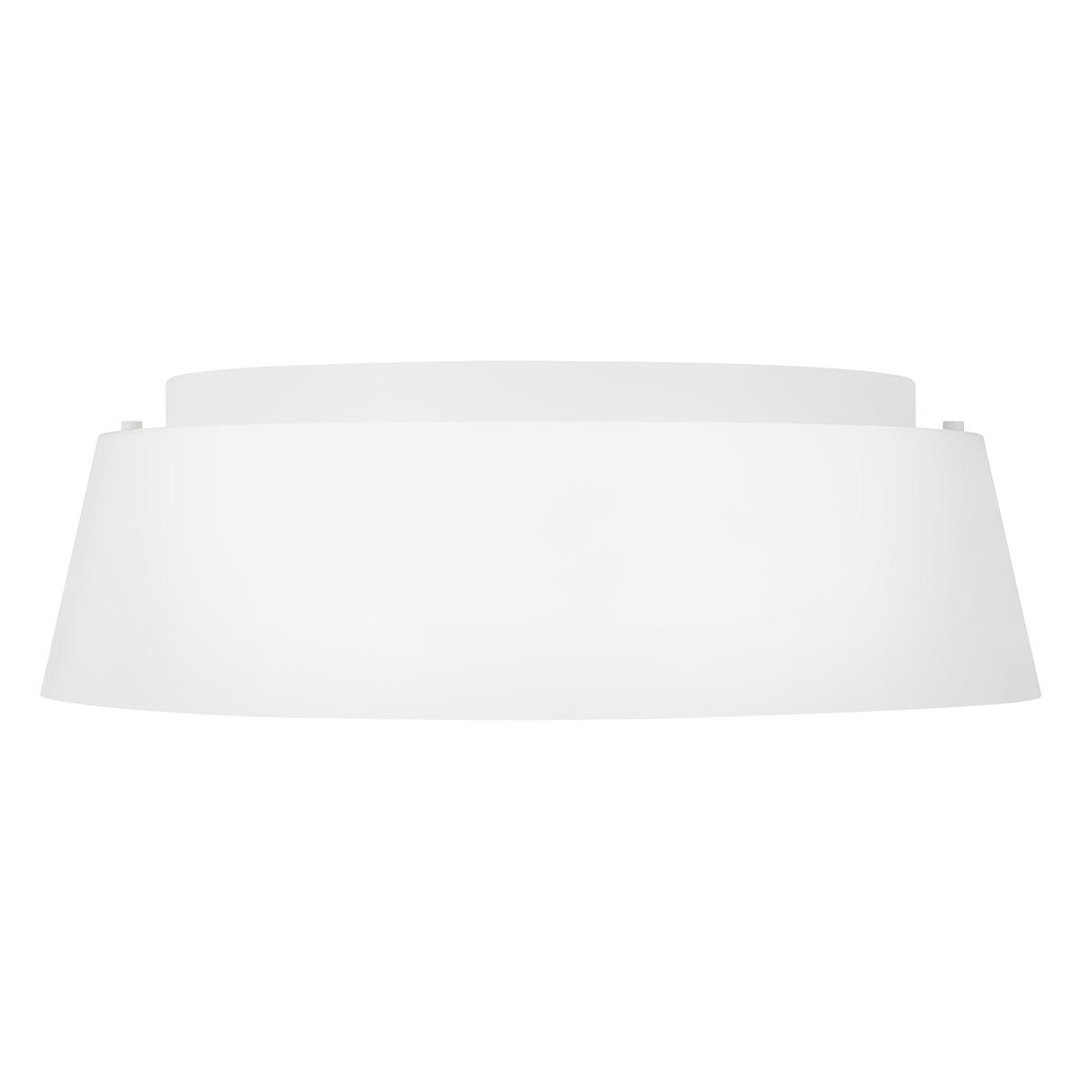 Asher Light Flush Light in Matte White & Gold