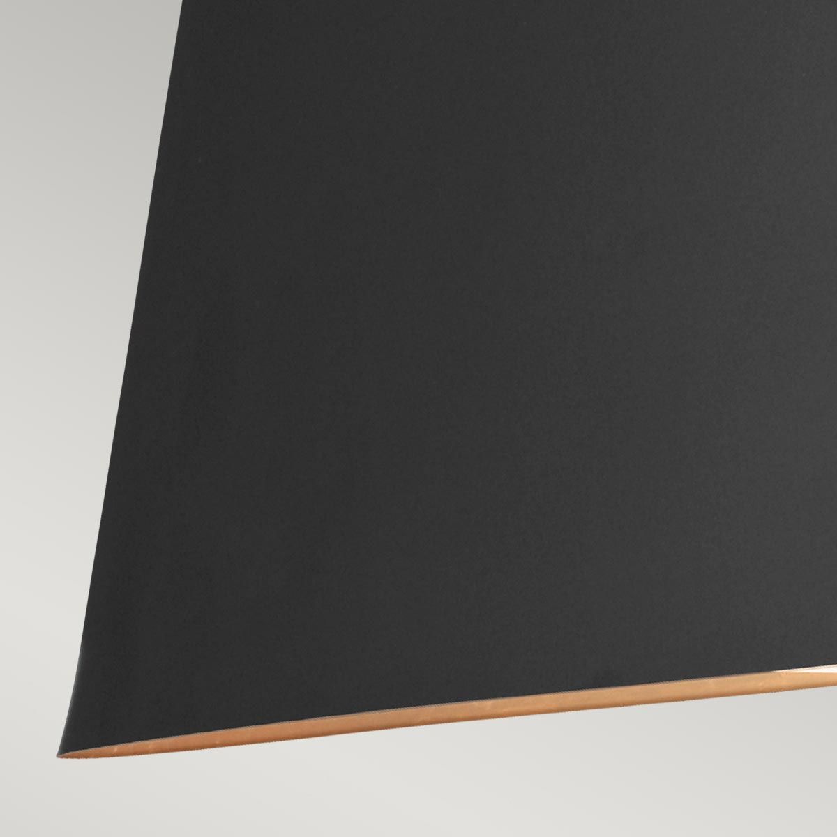 Asher Light Pendant in Midnight Black & Gold