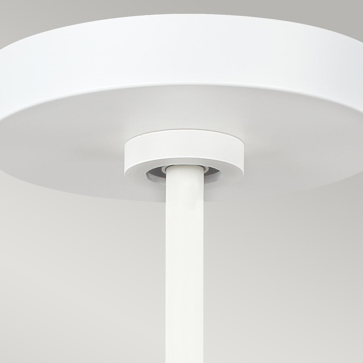 Asher Light Pendant in Matte White & Gold