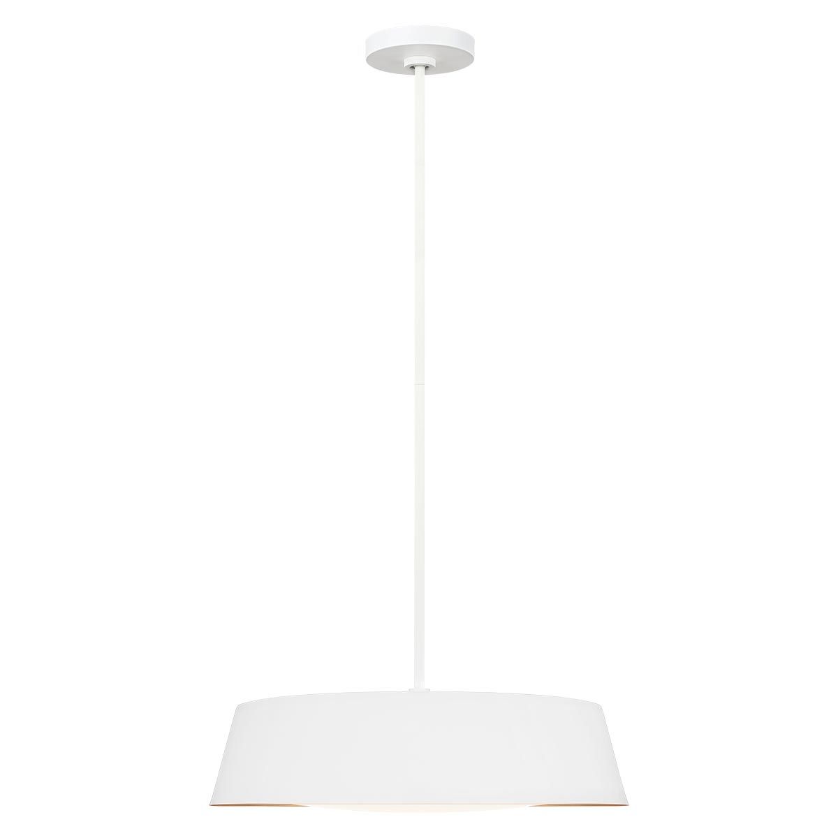 Asher Light Pendant in Matte White & Gold