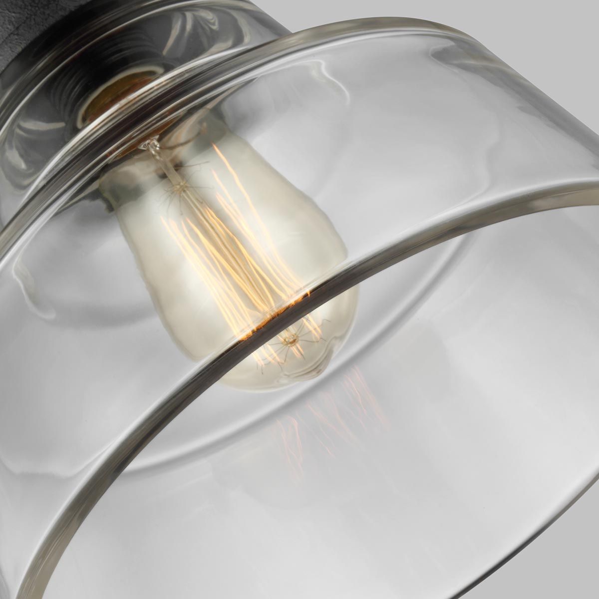 Baskin Light Pendant in Painted Aged Brass and Dark Weathered Zinc