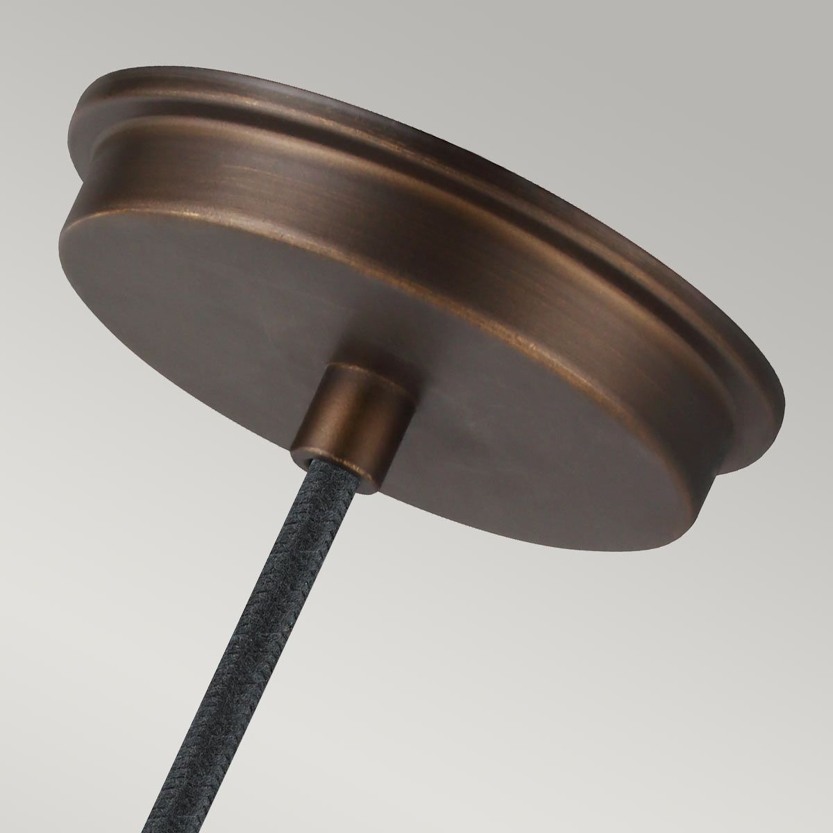 Baskin Light Pendant in Painted Aged Brass and Dark Weathered Zinc