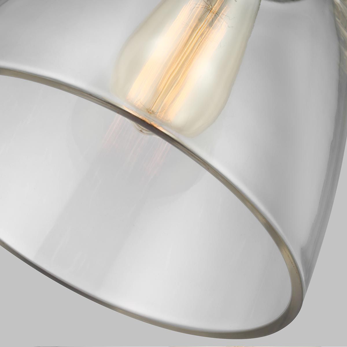Baskin Light Pendant in Painted Aged Brass and Dark Weathered Zinc
