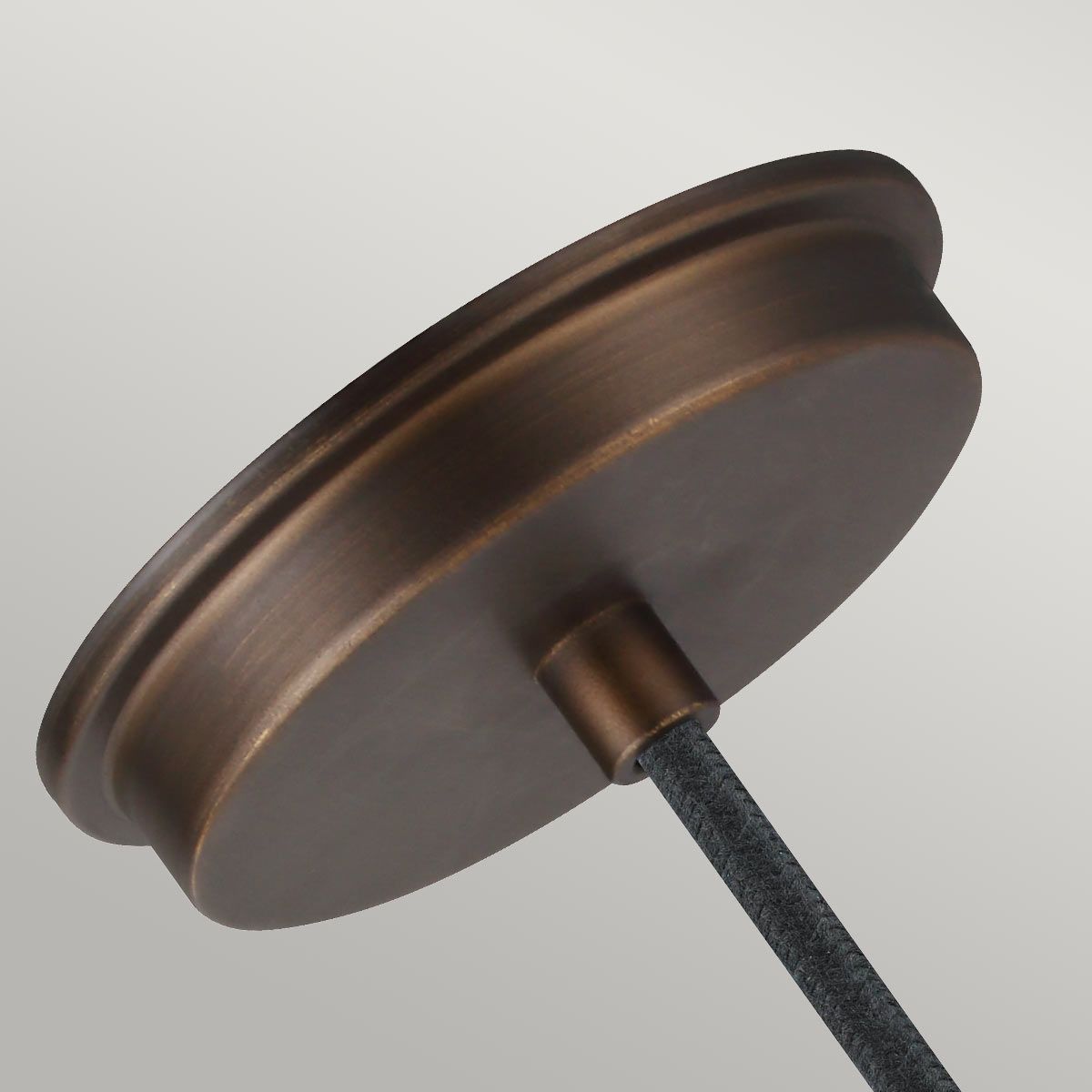 Baskin Light Pendant in Painted Aged Brass and Dark Weathered Zinc