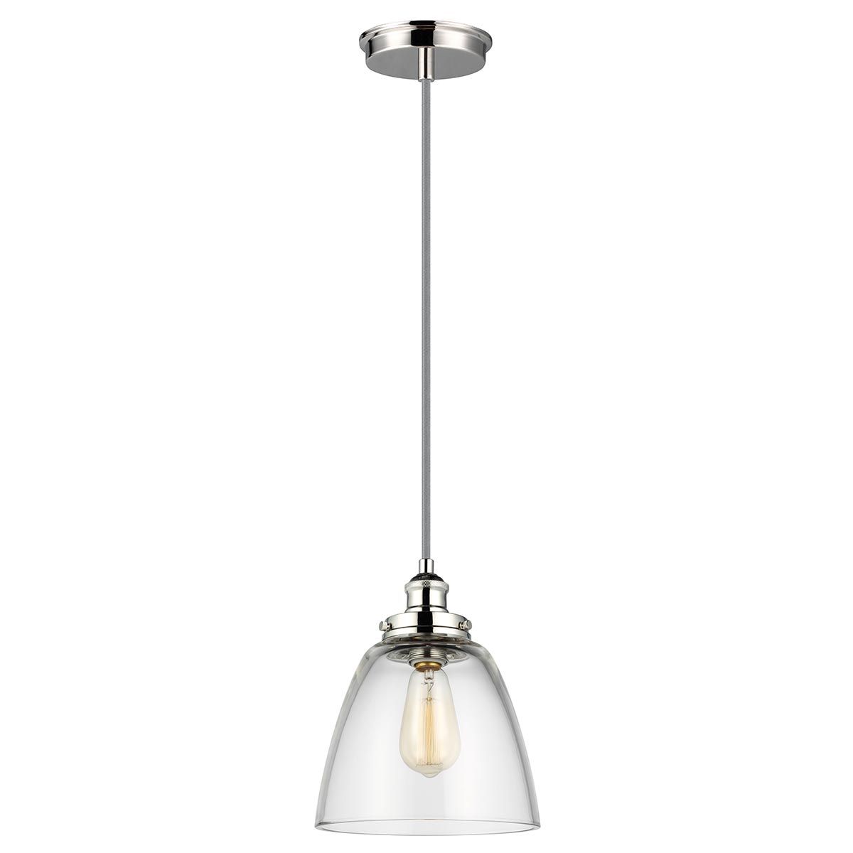Baskin Light Pendant in Polished Nickel