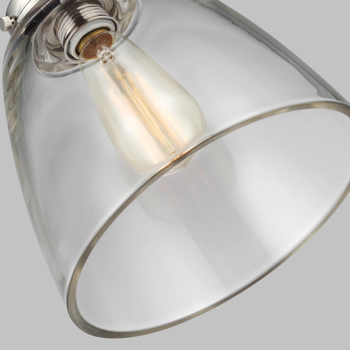 Baskin Light Pendant in Polished Nickel