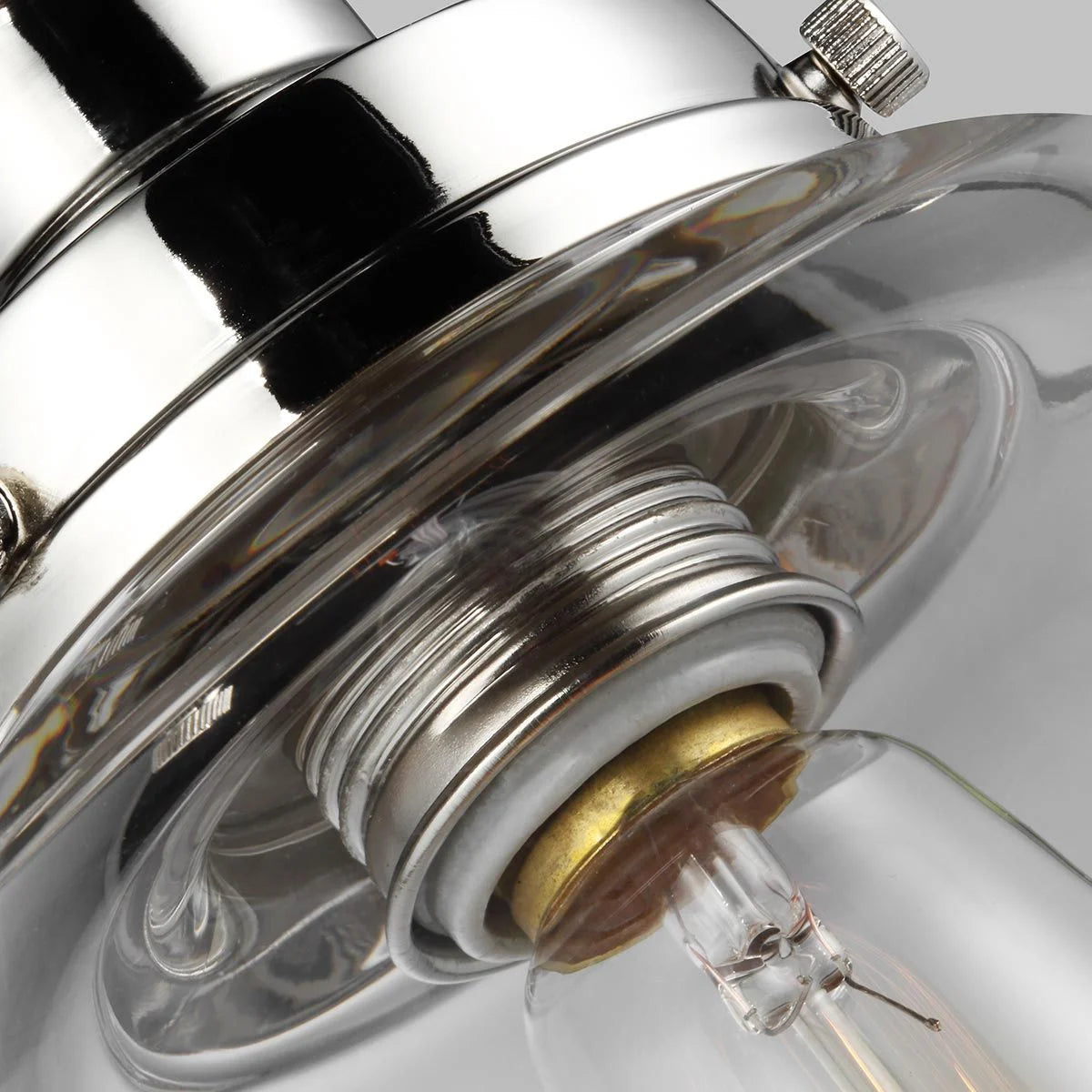 Baskin Light Pendant in Polished Nickel