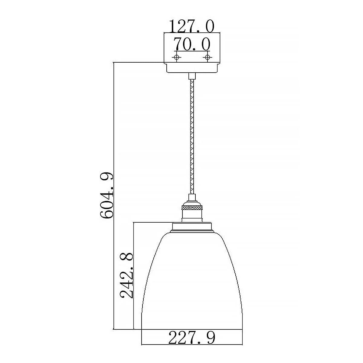Baskin Light Pendant in Polished Nickel