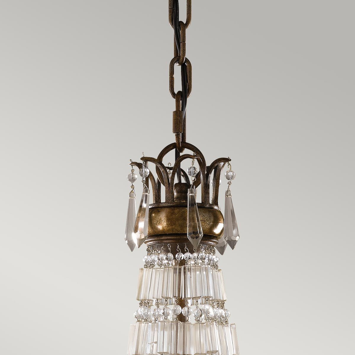 Bellini Light Chandelier in Oxidized Bronze and British Bronze