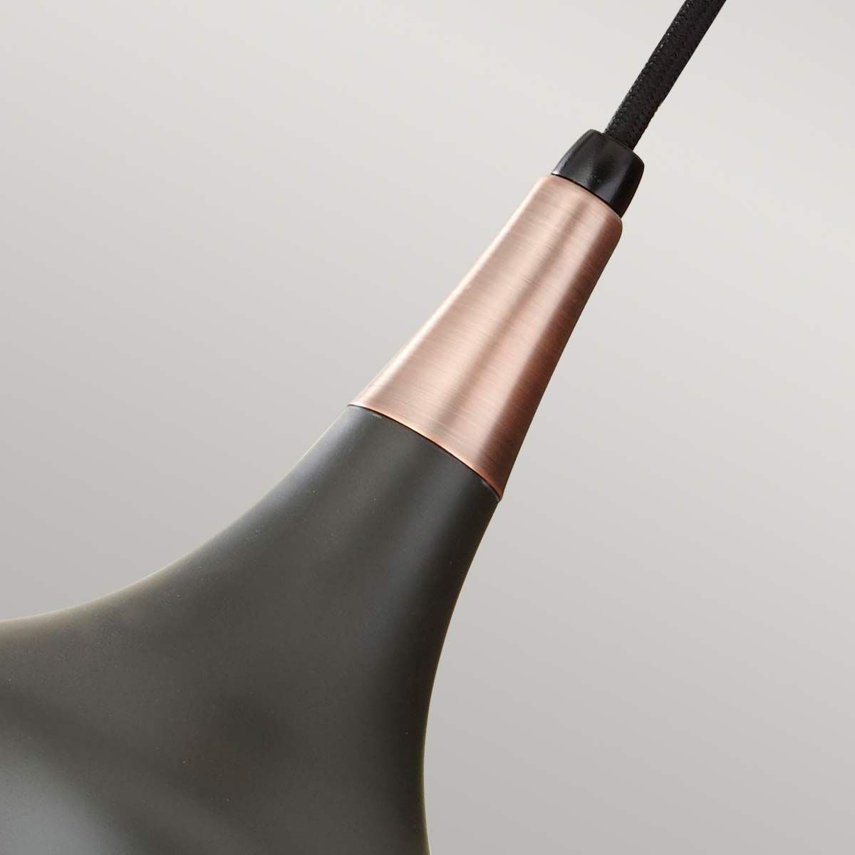 Beso In Light Mini Pendant In Dark Bronze