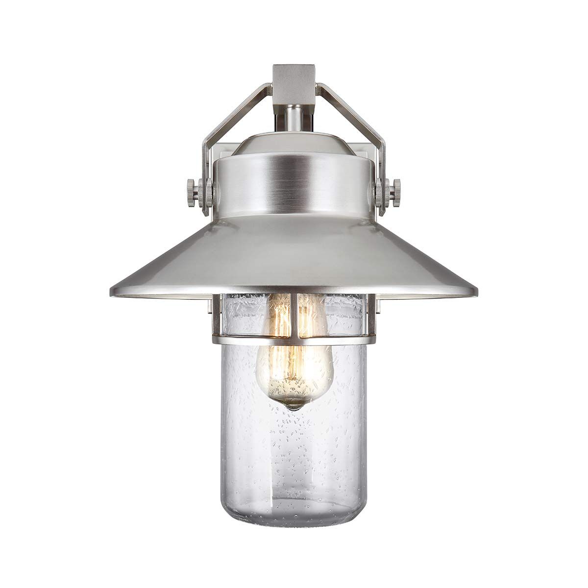 Boynton Light Medium Wall Lantern in Painted Brushed Steel
