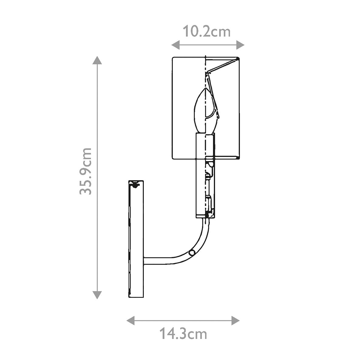 Brianna Light Wall Light in Burnished Brass
