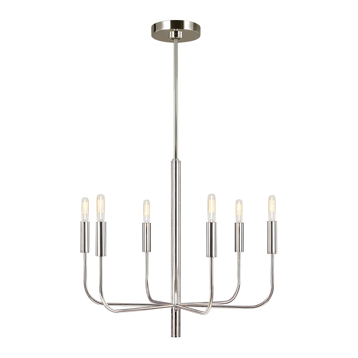 Brianna Chandelier in Polished Nickel