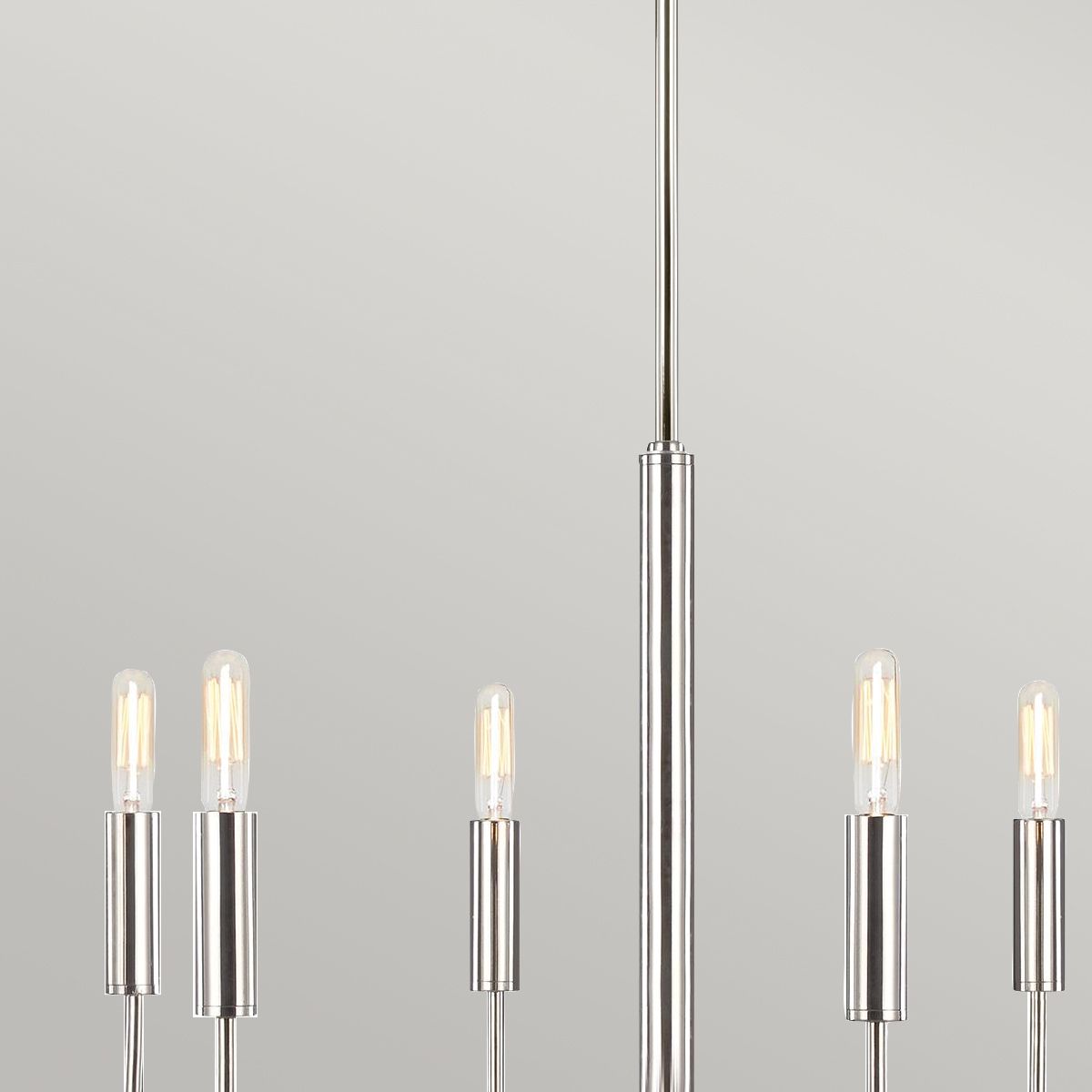 Brianna Chandelier in Polished Nickel