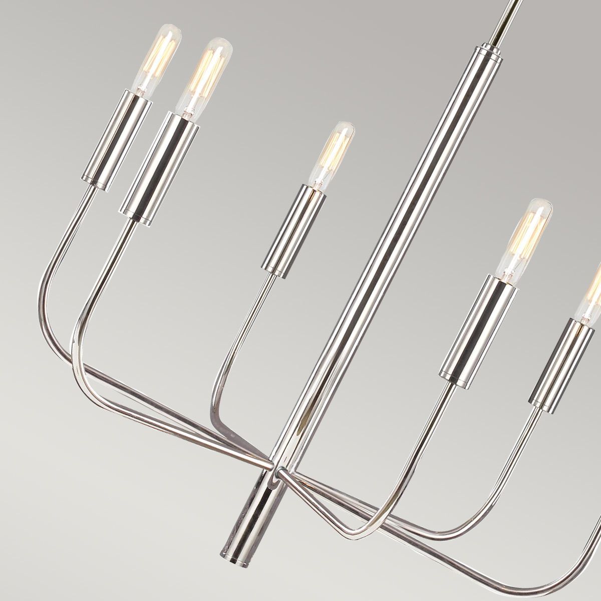 Brianna Chandelier in Polished Nickel