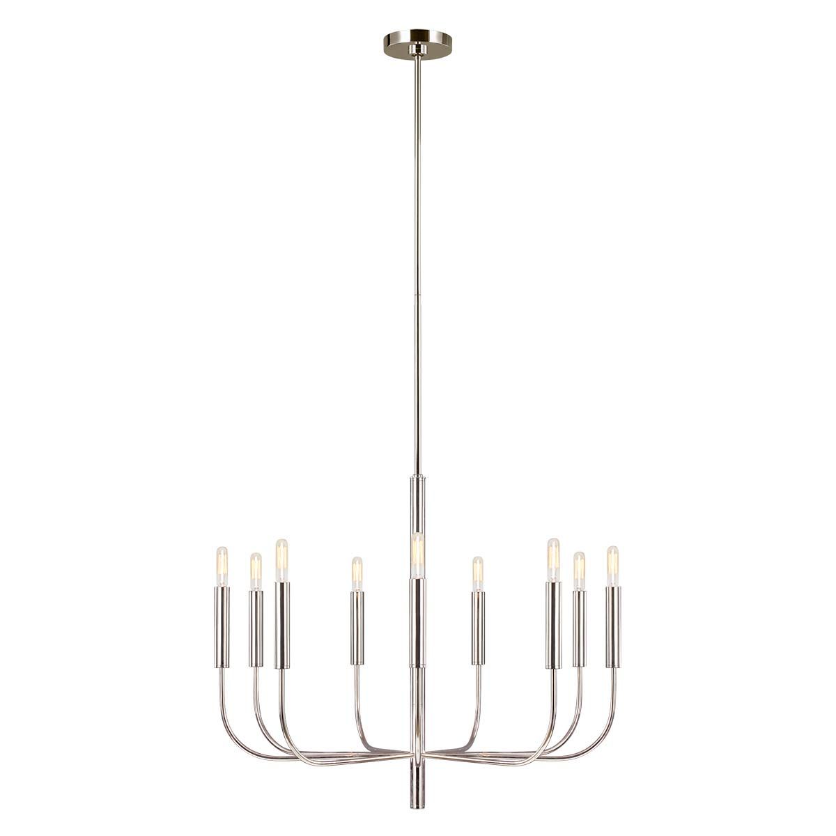 Brianna Light Chandelier in Polished Nickel