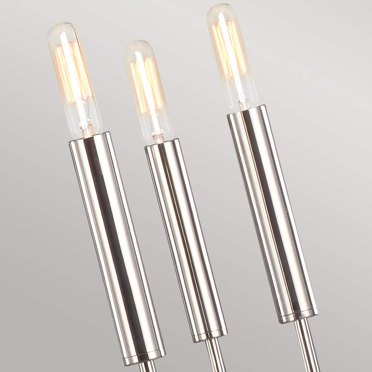 Brianna Light Chandelier in Polished Nickel