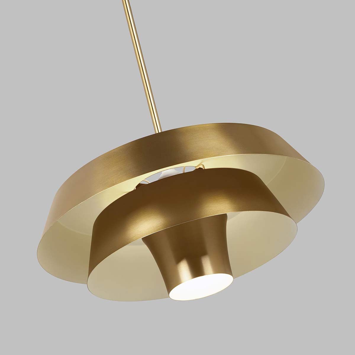 Brisbin Light Pendant in Burnished Brass