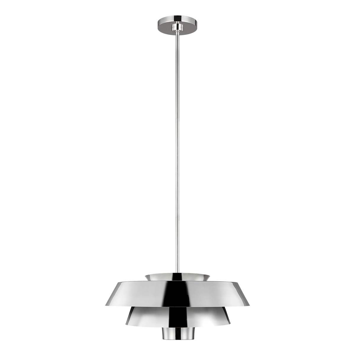 Brisbin Light Pendant in Polished Nickel