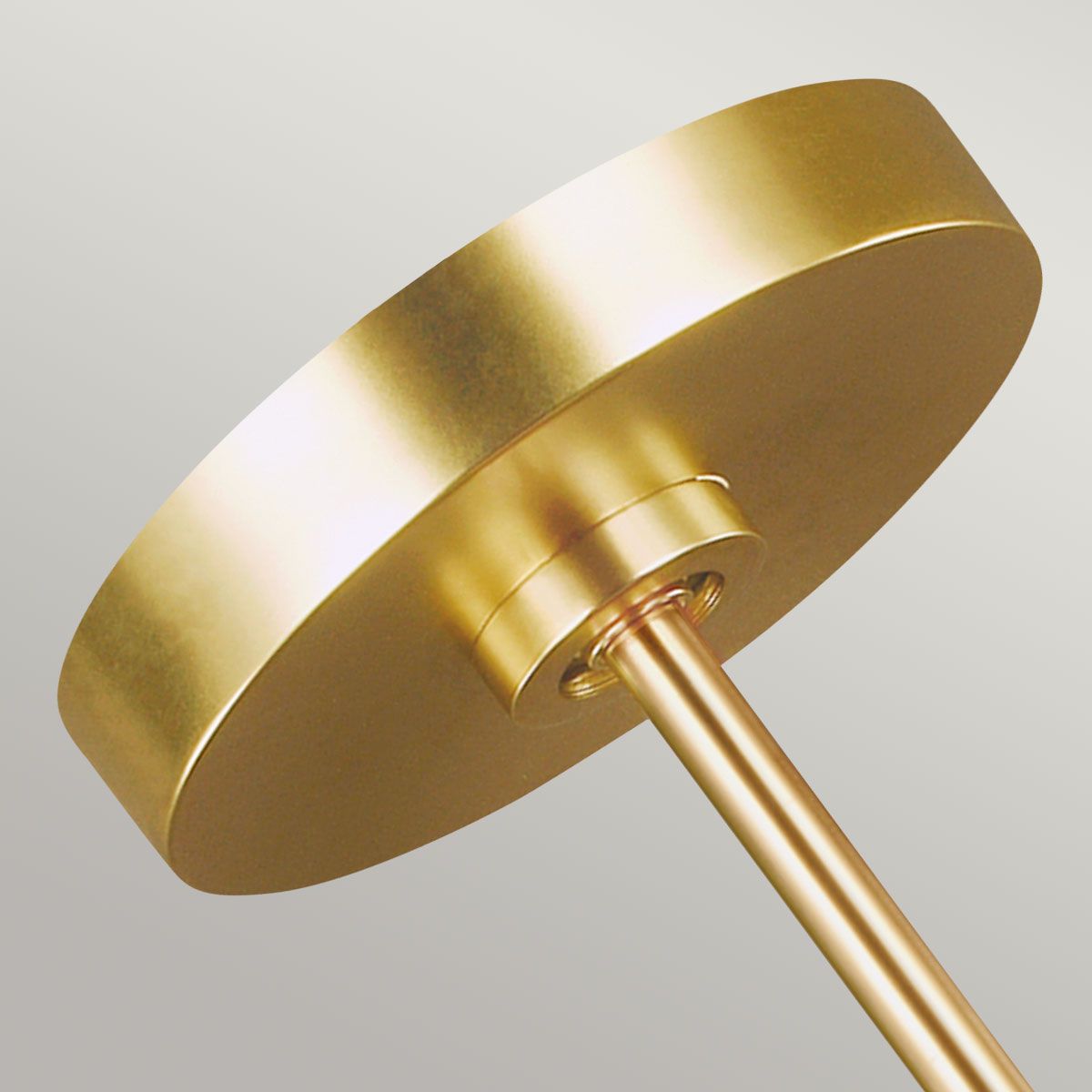 Carter Light Pendant in Matte White with Brass Accents