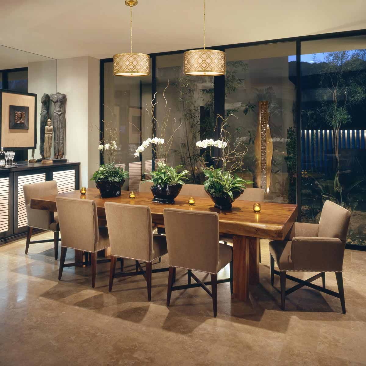Arabella Light Duo Mount Large Pendant in Distressed Gold, Ivory Shade