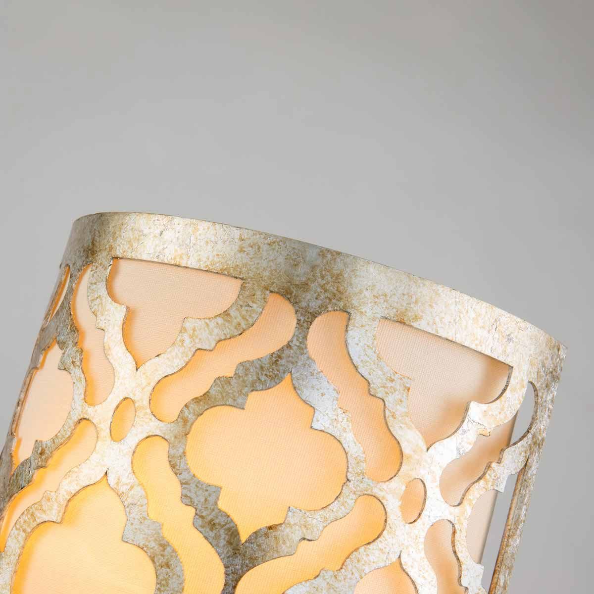 Arabella Light Wall Light in Distressed Gold, Ivory Shade