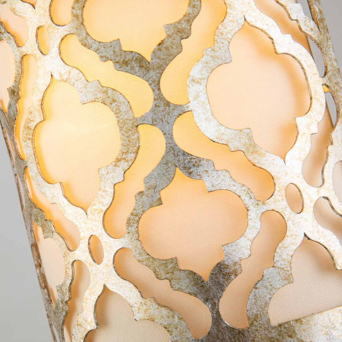 Arabella Light Wall Light in Distressed Gold, Ivory Shade