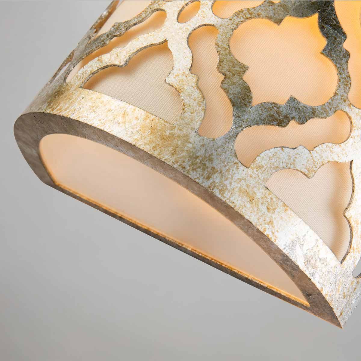 Arabella Light Wall Light in Distressed Gold, Ivory Shade