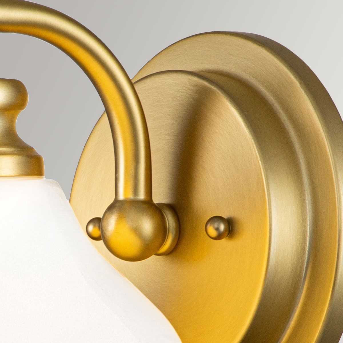 Ainsley Light Wall Light in Brushed Brass