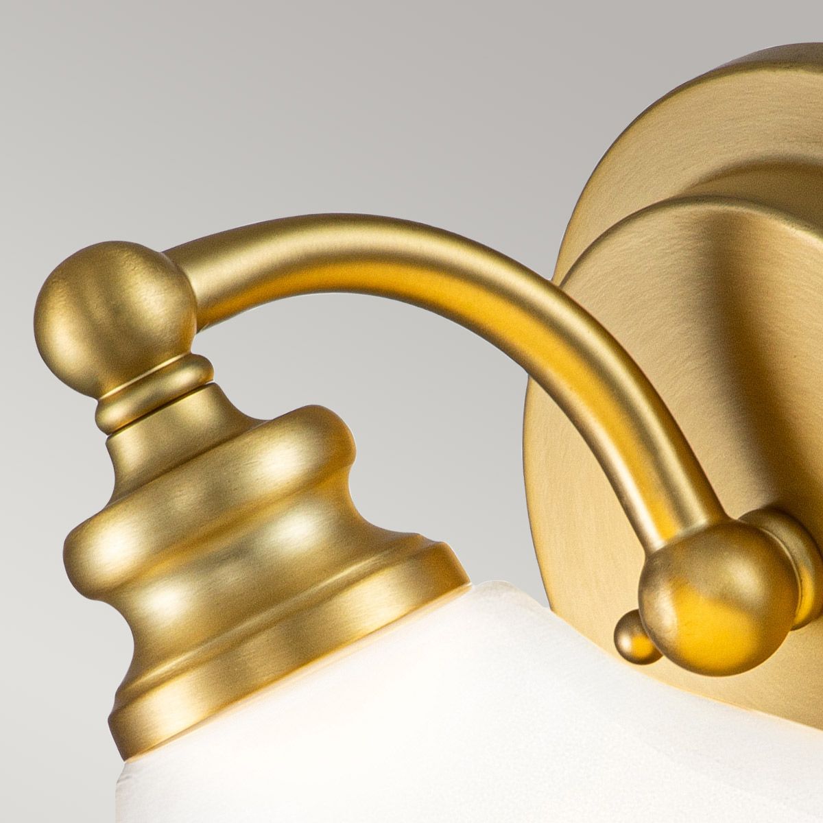 Ainsley Light Wall Light in Brushed Brass