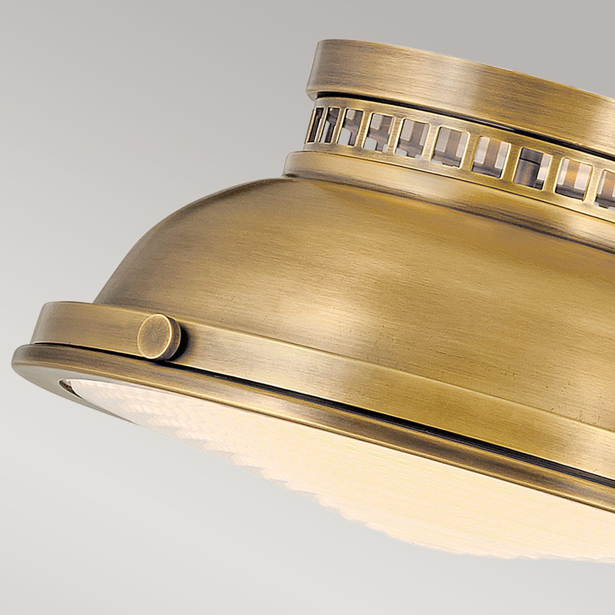 Amelia In Light Flush Light In Heritage Brass